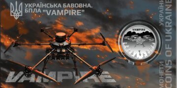 НБУ выпустил памятную монету, посвященную украинскому дрону «Vampire»