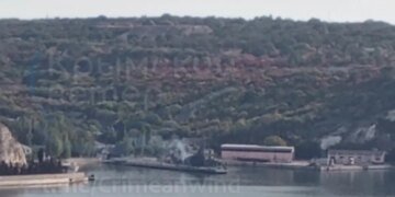 В Севастополе горел корабль из состава Черноморского флота РФ