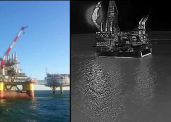 Безпілотники СБУ повторно вдарили по нафтовидобувних платформах рф у Каспійському морі: виробничі процеси призупинено