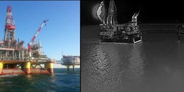 Безпілотники СБУ повторно вдарили по нафтовидобувних платформах рф у Каспійському морі: виробничі процеси призупинено