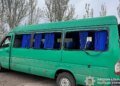 Российские войска обстреляли автобус в Днепропетровской области