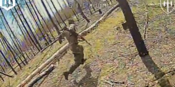 Безжалостный марафон: операторы SIGNUM заставили оккупантов сдавать нормы по бегу в лесах Лиманщины. ВИДЕО