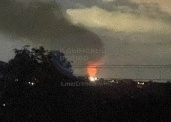 У Криму після атаки дронів спалахнула Таврійська ТЕС – повідомляють про серію вибухів