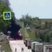 Дорога смерти для оккупантов: шокирующие ВИДЕО сгоревших бензовозов и взорванных мостов на Донбассе