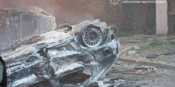 Запорожье под обстрелом: есть раненые, город в дыму. ФОТО