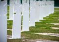 После ливня на Национальном военном мемориальном кладбище появились провалы: в администрации объяснили причины. ВИДЕО
