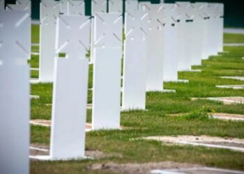 После ливня на Национальном военном мемориальном кладбище появились провалы: в администрации объяснили причины. ВИДЕО
