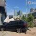 Літня тераса стала місцем ДТП: у Києві зіткнулися два BMW