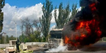 Под Запорожьем дрон атаковал АЗС: ранен мужчина