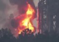 Терминал «Таманьнефтегаз» на Кубани охватил пожар после удара Сил обороны. ВИДЕО