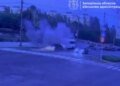 Дрон попал в маршрутку с пассажирами в Запорожье – момент удара попал на ВИДЕО