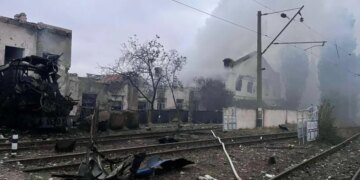 Россияне атаковали Полтавскую область: дрон поразил железную дорогу