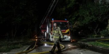 Число пострадавших в Киеве возросло до 59, в Оболонском районе дрон упал на детский сад. ВИДЕО