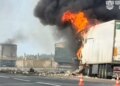 Охота на фуры: россияне атаковали дорогу в Одесской области, повреждены три грузовика