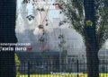 Россия утром ударила по Киеву: есть раненіе, повреждены школа и СТО. ФОТО