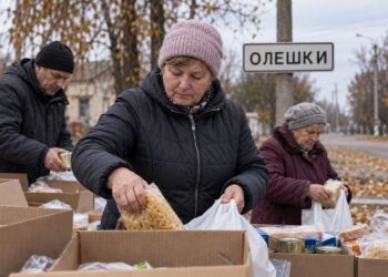 В оккупированные Олешки вторично доставили около 4 тонн гуманитарной помощи