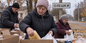 В оккупированные Олешки вторично доставили около 4 тонн гуманитарной помощи
