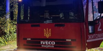 Спасатели вынесли пожилую женщину из горящего дома в Житомире — она не могла ходить. ФОТО