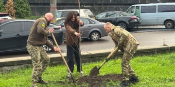 Кожне дерево — на знак пам’яті: у Києві започаткували особливу Алею слави